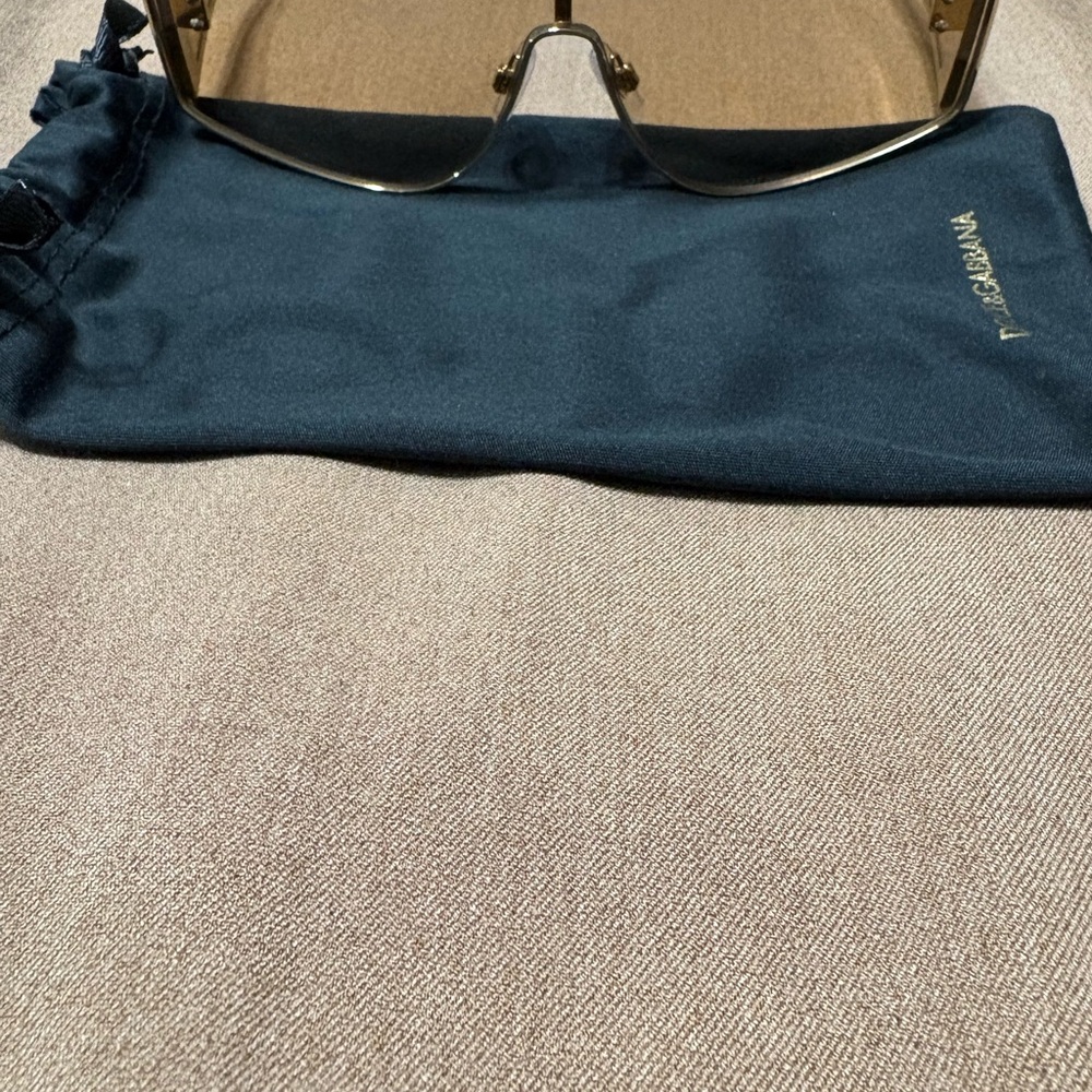 Dolce & Gabbana Gold-Tinted Sunglasses